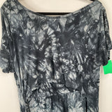 Size XL: Smallshow Black Patterned Nursing Short Sleeve Dress