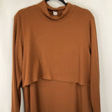 Size XL: Old Navy Brown Nursing Long Sleeve Dress