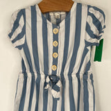 Size 12m: Jessica Simpson Blue/White Striped Tank Romper
