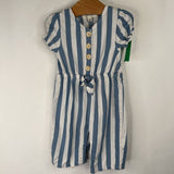 Size 12m: Jessica Simpson Blue/White Striped Tank Romper