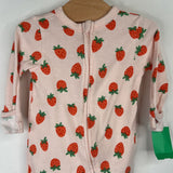 Size 0-3m: Old Navy Pink Strawberry 1pc Footy PJs