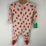 Size 0-3m: Old Navy Pink Strawberry 1pc Footy PJs