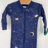 Size 3-6m (60): Hanna Andersson Blue Night Sky 1pc Footy PJs