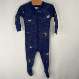 Size 3-6m (60): Hanna Andersson Blue Night Sky 1pc Footy PJs