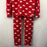 Size 10: Gap Red/White Hearts 2pc PJs