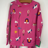 Size 4 (100): Hanna Andersson Pink Rainbow Flight 2pc PJs