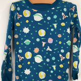 Size 5: Quince Blue Space Print 2pc PJs