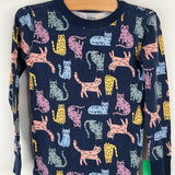 Size 5: Quince Blue Colorful Cat Print 2pc PJs