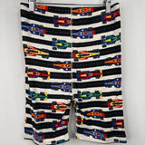 Size 14-16 (160): Hanna Andersson Blue Racecar Print 2pc Shorty PJs