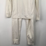 Size 6-7 (120): Hanna Andersson White 2pc PJs