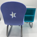 American Girl Blue/White Flip-Top School Desk