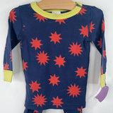 Size 18m (80) Hanna Andersson Navy/Red Stars 2pc PJs