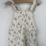Size 2-3: Zara Black/White Floral Tank Romper