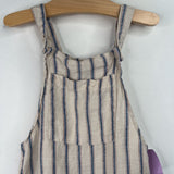 Size 4-5 Zara Tan/Blue/Brown Stripe Overalls