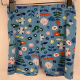 Size 5 (110): Hanna Andersson Blue Floral 2pc Shorty PJs