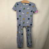 Size 8: Janie & Jack Blue Star Wars Short Sleeve 2pc PJs