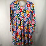 Size 12 (1500: Hanna Andersson White Colorful Floral Long Sleeve Dress