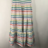 Size 8 (130): Hanna Andersson White Colorful Striped Tank Dress