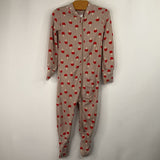 Size 6-12m (70): Hanna Andersson Brown/Red Mushroom 1pc PJs