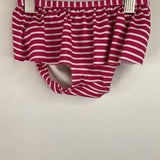 Size 12-18m: Moon and Back Pink/White Stars/Stripes Long Sleeve 2pv Swimsuit