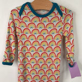 Size NB: Little Sleepies White/Rainbow Night Gown