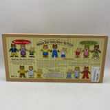 Melissa & Doug Wooden Dress-Up Bear Family Puzzle