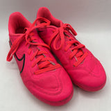 Size 1Y: Nike Pink Lace Up Cleats