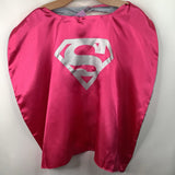 Size OS: Pink/Silver Reversible Supergirl Cape