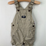 Size 18m: OshKosh Tan/Blue Anchor Print Shortalls