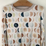 Size 5-6: Little Sleepies White Colorful Moon Print 2pc PJs