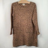 Size 5: Crewcuts Brown Black Polka Dot Long Sleeve Dress