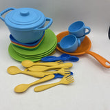 Hape Wooden Green Gourmet Play Kitchen W/Accessories