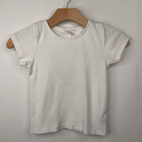 Size 10: Zara White Heart Cut-Out Back T-Shirt