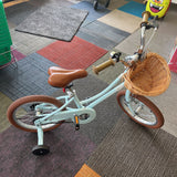 Retrospec Blue Bike W/Training Wheels & Basket - (retails $160)