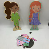 Story Magic Wooden Dress Up Dolls