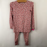Size 4: Posh Peanut Pink/White Floral 2pc PJs