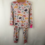 Size 4-5: Reshinee Pink Dinosaurs 2pc PJs
