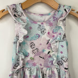 Size 7: Disney Colorful Frozen Ruffled Tank Dress