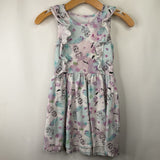 Size 7: Disney Colorful Frozen Ruffled Tank Dress