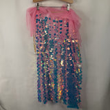 Size 6-7: Pink Shimmery Mermaid Scale Cape