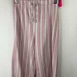 Size 9-10: Zara Pink/White/Blue Striped Drawstring Pants
