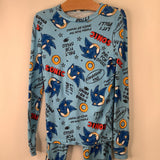 Size 10: Sonic the Hedgehog Blue/Red 2pc Pjs