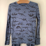 Size 10:GAP Blue/Black Dinosaurs 2pc Pjs