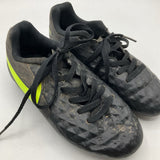 Size 12: Nike Tiempo Black/Green Lace Up Cleats