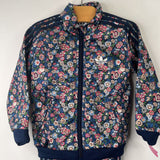 Size 9m: Adidas Navy/Multi Floral Zip Up Sweater/Sweatpants 2pc Tracksuit