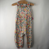 Size 18-24m: Baby Boden White/Multi Floral Overalls