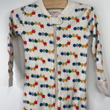 Size 3 (90): Hanna Andersson White/Rainbow Caterpillars 1pc PJs