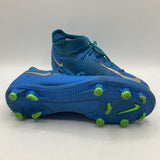 Size 3Y: Nike Blue/Silver Lacrosse Cleats