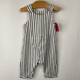 Size 3-6m (60): Pehr Blue White Striped Tank Romper