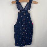 Size 6: Osh Kosh B'Gosh Blue Floral Corduroy Overall Dress